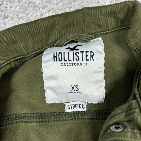 Hollister Jacket Womens Extra Small Military Army Utility Outerwear Casual Layer - Picture 2 of 4